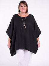 Lagenlook Oversized Linen Tunic -10077 LINEN, , Pure Plus Clothing, Lagenlook Clothing, Plus Size Fashion, Over 50 Fashion